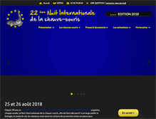Tablet Screenshot of nuitdelachauvesouris.com